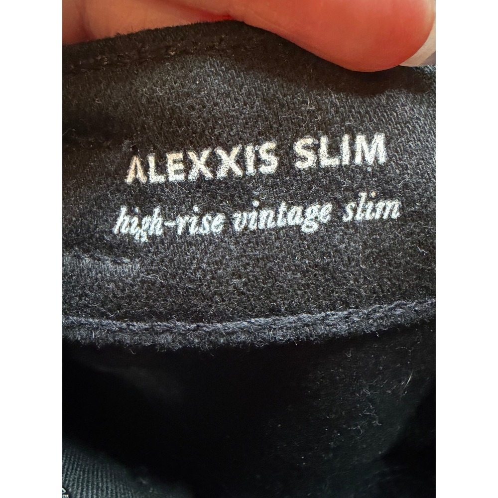 AG Adriano Goldschmied Jeans Women 26‎ Black Alexxis High Rise Vintage Slim - Picture 8 of 11